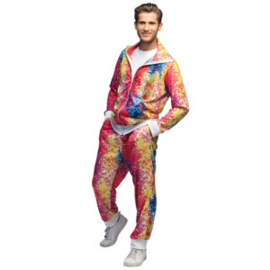Habillage Tracksuit Disco Dude Hommes Multicolore taille 50/52 - Boland