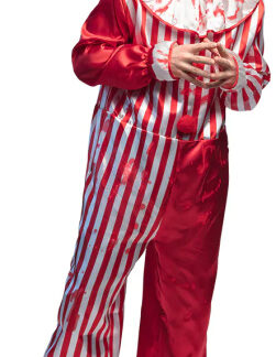 Habillage Costume de clown tueur Hommes Rouge/Blanc taille 54/56 - Boland