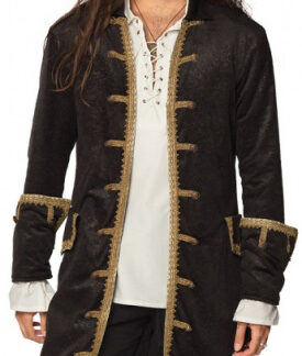 Habillage Veste Pirate Polyester Homme Noir/Or taille XL (54) - Boland