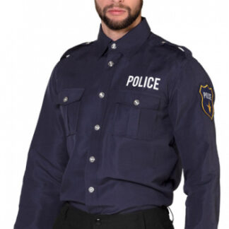 Habillage Police Blouse Polyester Hommes Bleu foncé Taille 50-52 - Boland