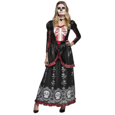 Habillage Costume Señora Adriana Femme Noir/Rouge taille 40/42 - Boland
