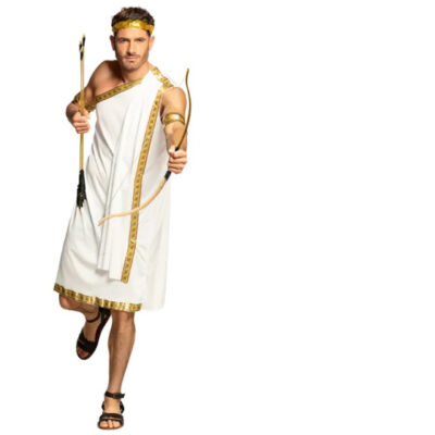 Habillage Costume Eros Homme Blanc/Or taille 50/52/54 - Boland
