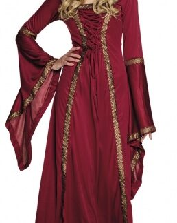 Habillage Costume Lady Gwendolyn Dames Rouge Taille 36/38 - Boland