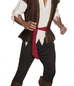 Habillage Costume Pirate Thunder Homme Marron Taille 50/52 - Boland