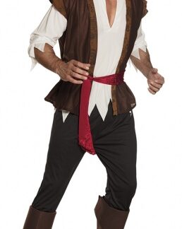 Habillage Costume Pirate Thunder Homme Marron Taille 50/52 - Boland
