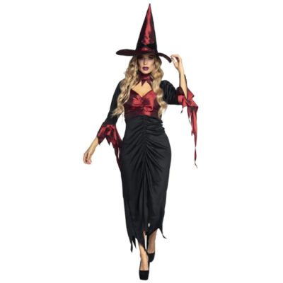 Habillage Costume de sorcière méchante Dames noir/rouge taille 40/42 - Boland