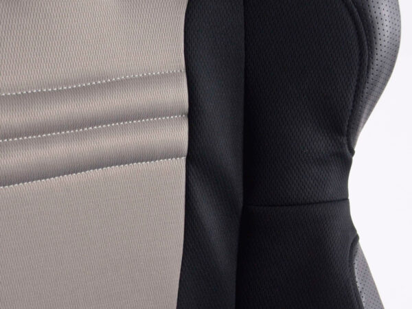 FK siège de sport chaise de bureau pivotante Racecar noir / gris chaise de direction chaise de bureau pivotante - – Image 4