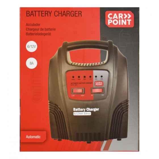 Battery chargers chargeur 6/12 Volt 8-44 Ah 8 Ampères noir - Carpoint – Image 4
