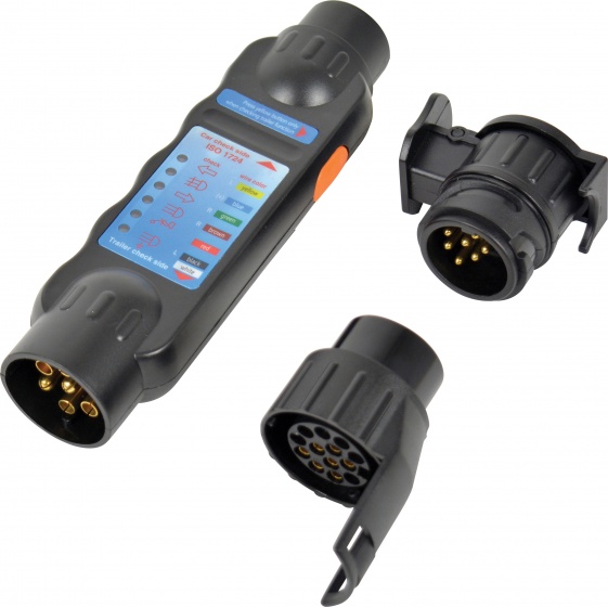 Bike carrier accessories brancher testeur avec deux cartes 7/13 broches 12 Volt noir - Carpoint