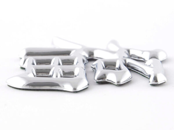 Autocollant chrome 3D Car Logo motif Dragon III 49x46 mm chrome - – Image 4
