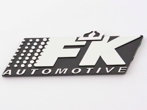 Autocollant chrome autocollant de voiture 3D 3D FK Automotive Logo chrome -