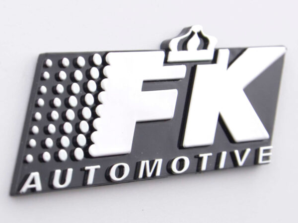Autocollant chrome autocollant de voiture 3D 3D FK Automotive Logo chrome - – Image 3