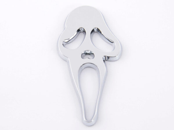 Autocollant chrome 3D Car Logo Motif Skull 41x83 mm chrome -