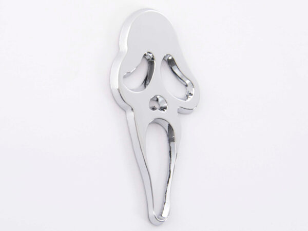 Autocollant chrome 3D Car Logo Motif Skull 41x83 mm chrome - – Image 3
