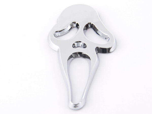 Autocollant chrome 3D Car Logo Motif Skull 41x83 mm chrome - – Image 4