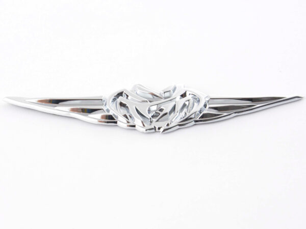 Autocollant chrome motif logo voiture 3D Tribal I 103x26 mm chrome - – Image 4