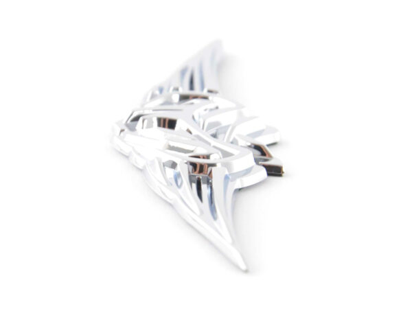 Autocollant chrome motif logo voiture 3D Tribal I 103x26 mm chrome - – Image 6