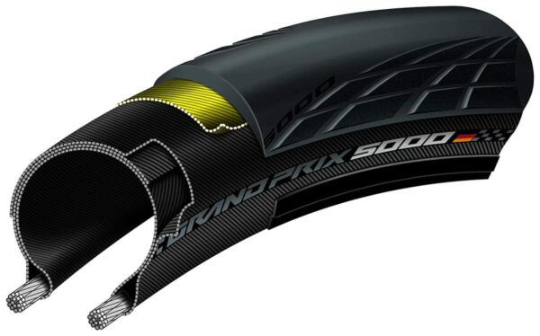 Pneux 28 Inch Grand Prix 5000 Pneu extérieur 30-622 Pneu pliant Noir - Continental – Image 3