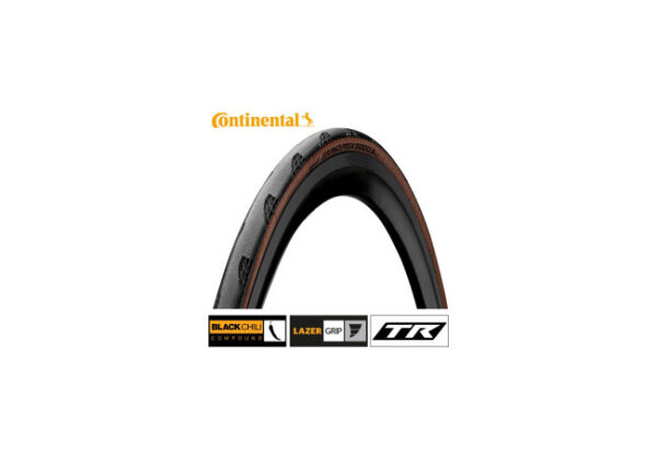 Pneux 28 Inch Grand Prix 5000 S TR 28-622 Pneu pliant Noir/Marron - Continental – Image 2