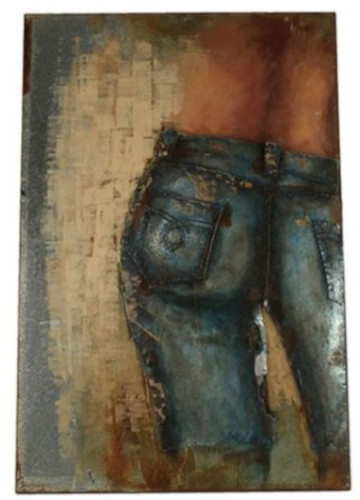 Paintings Jeans Retraw Peinture 120 cm Nickel Bleu/Brun - Hi-point – Image 2