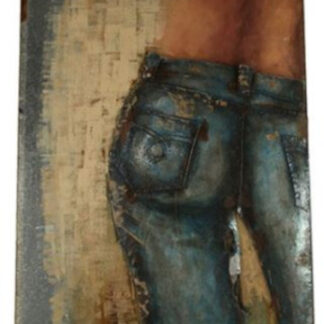 Paintings Jeans Retraw Peinture 120 cm Nickel Bleu/Brun - Hi-point