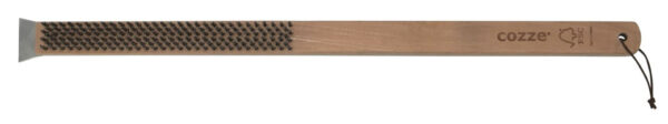 Cleaning tools Brosse en acier avec grattoir et manche en bois brun - Cozze – Image 7
