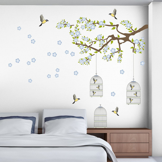 Wall decals Branch & Cage Msuursticker 300 x 270 cm 13 pièces - Crearreda – Image 3