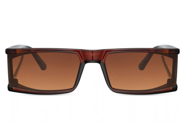 Lunettes de soleil lunettes de soleil dames rectangulaires à bords entiers cat.3 marron/brun - CWI – Image 3