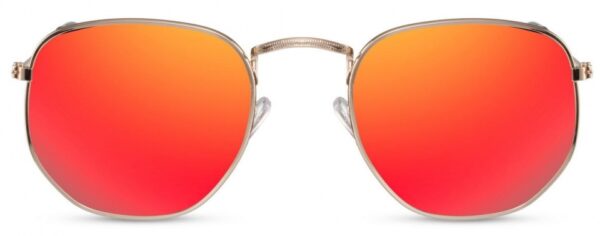 Lunettes de soleil lunettes de soleil unisexes or/rouge (CWI2413) - CWI – Image 3