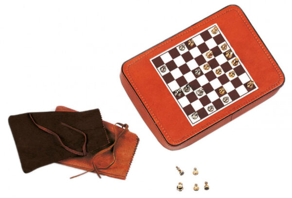 Jeux de voyage set de jeux de voyage 28 x 24 cm 5 pièces brun/blanc - Dal Negro – Image 2