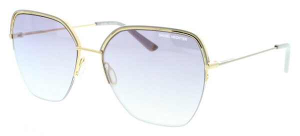 Lunettes de soleil lunettes de soleil DHS194 ladies stainless steel round cat. 3 grey/gold - Daniel Hechter