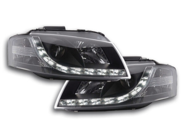 Phare Daylight LED feux de jour Audi A3 type 8P 03-08 noir -