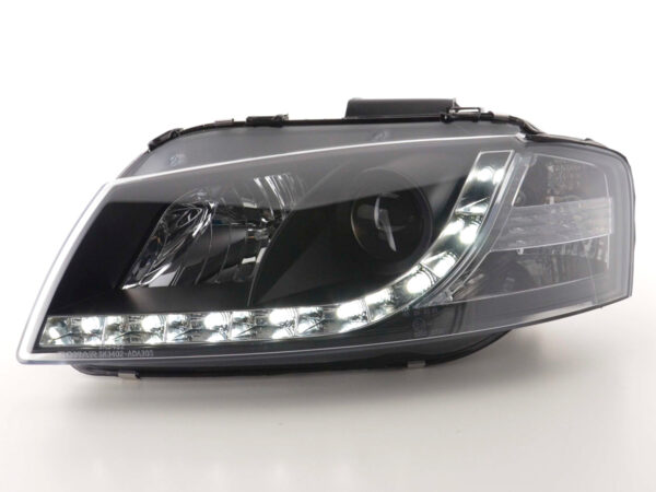 Phare Daylight LED feux de jour Audi A3 type 8P 03-08 noir - – Image 2