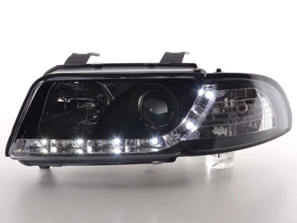 Phare Daylight LED DRL look Audi A4 type B5 95-99 noir - – Image 2