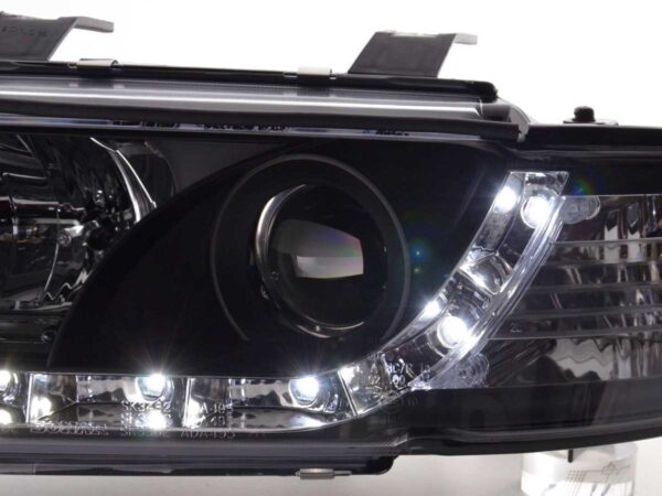 Phare Daylight LED DRL look Audi A4 type B5 95-99 noir - – Image 5
