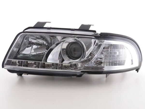 Phare Daylight LED DRL look Audi A4 type B5 99-01 chrome - – Image 4