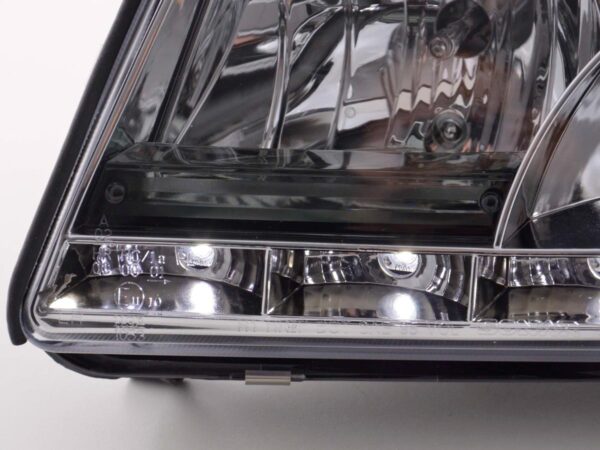 Phare Daylight LED DRL look Audi A4 type B5 99-01 chrome - – Image 5