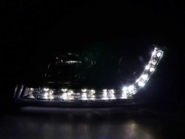 Phare Daylight LED DRL look Audi A4 type 8E 01-04 noir - – Image 3
