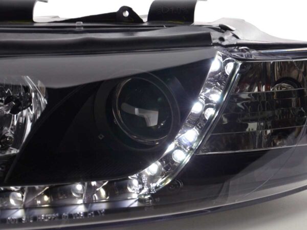 Phare Daylight LED DRL look Audi A4 type 8E 01-04 noir - – Image 5