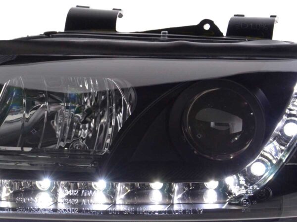 Phare Daylight LED DRL look Audi A4 type 8E 01-04 noir - – Image 6