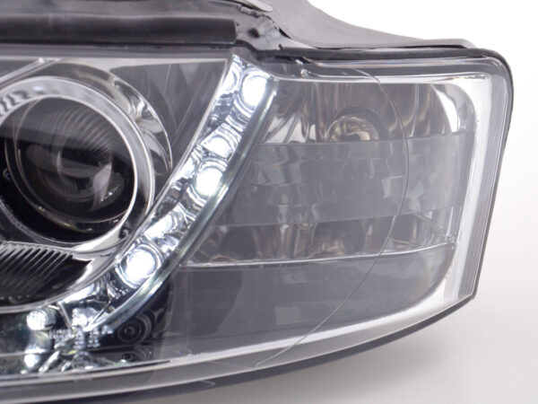 Phare Daylight LED Feux Diurnes Audi A4 Type 8E 01-04 Chrome - – Image 5