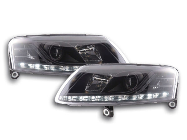 Phare Daylight LED feux de jour Audi A6 type 4F 04-08 noir -