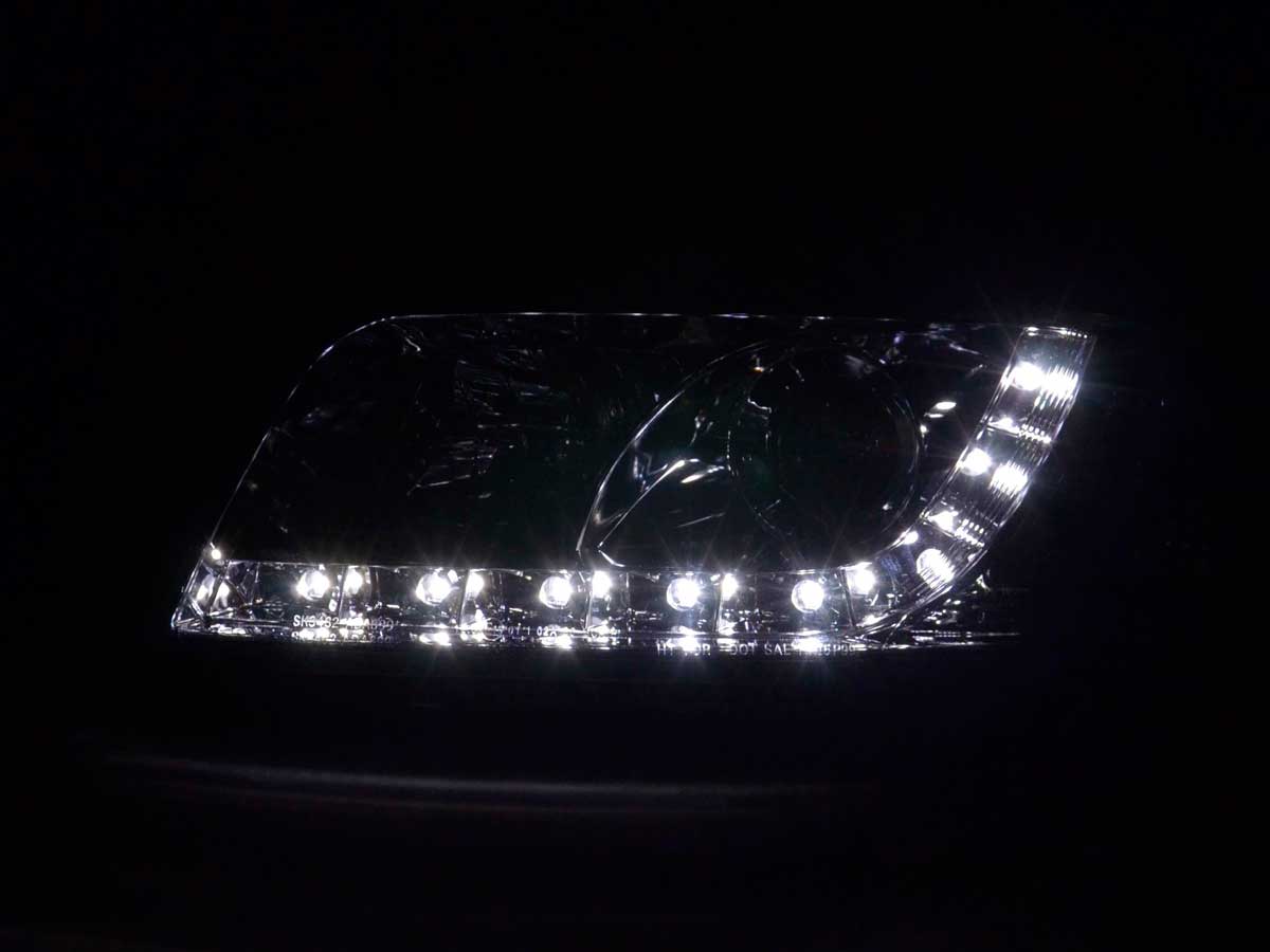 Phare Daylight LED DRL look Audi A6 type 4B 97-01 chrome - – Image 3