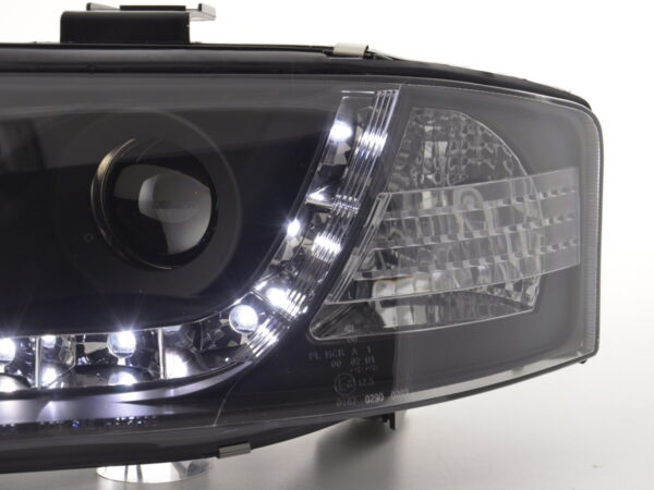 Phare Daylight LED DRL look Audi A6 type 4B 97-01 noir - – Image 6