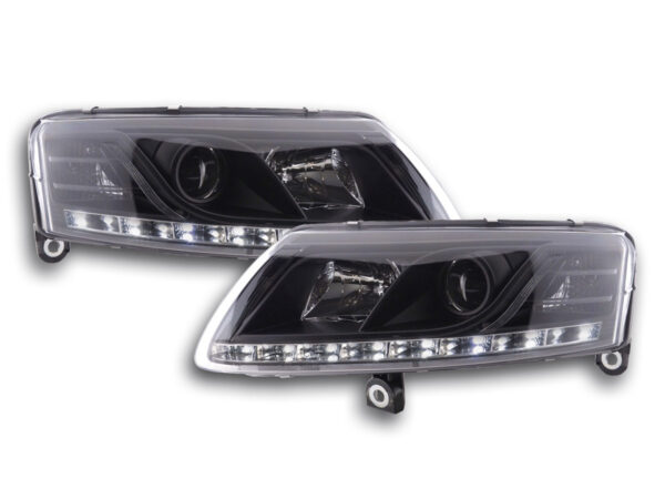 Phares Xenon Daylight LED feux de jour Audi A6 type 4F 04-08 noir -