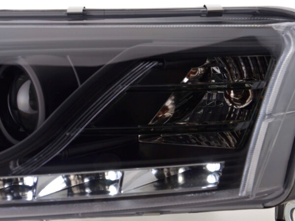 Phares Xenon Daylight LED feux de jour Audi A6 type 4F 04-08 noir - – Image 5
