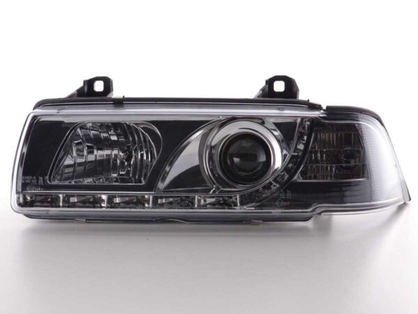 Phare Daylight LED DRL look BMW Série 3 Coupé, Cabrio type E36 92-98 chrome - – Image 4