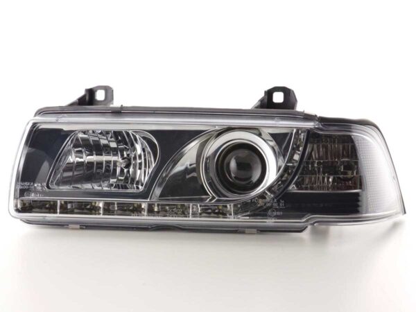 Phare Daylight LED DRL look BMW 3er Limo type E36 92-98 chrome - – Image 4