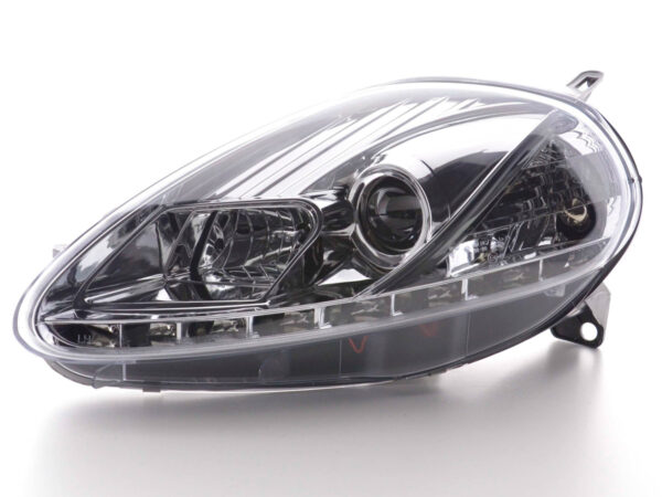 Phare Daylight LED DRL look Fiat Grande Punto type 199 05-08 chrome - – Image 4