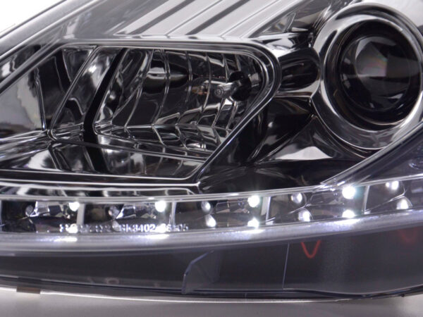 Phare Daylight LED DRL look Fiat Grande Punto type 199 08- chromé - – Image 6